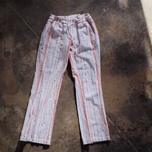 ROXY linen cotton M pants medium drawstring surf bundle only